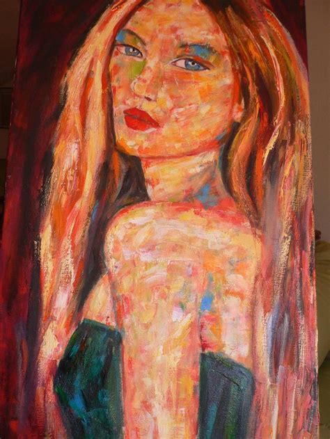 Blonde Girl Painting By Dio Usero Saatchi Art