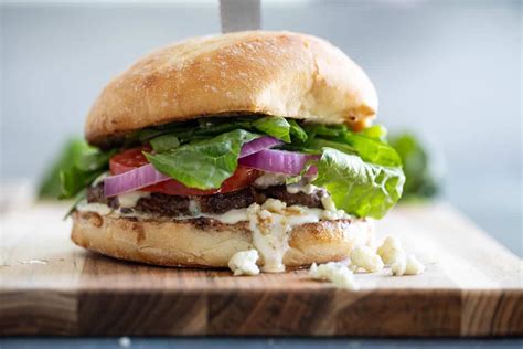 Easy Weeknight Blue Cheese Burgers Recipe Taste And Tell