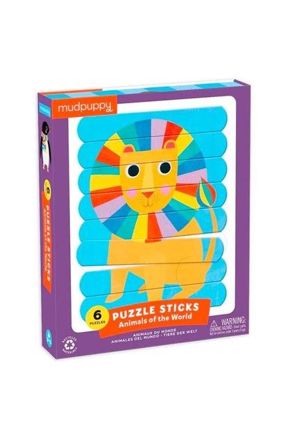 Animals Of The World Puzzle Sticks Mudpuppy Kidzstuffonline