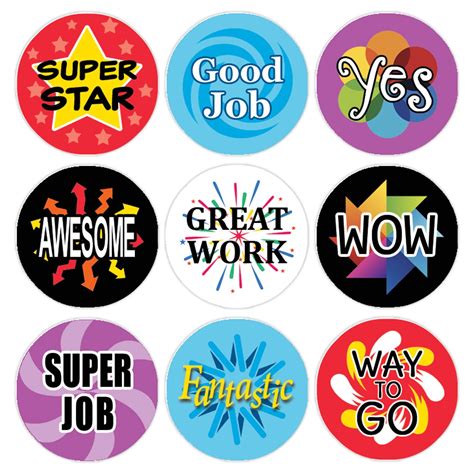 Teacher Reward Motivational Stickers For Students Set Of 1080
