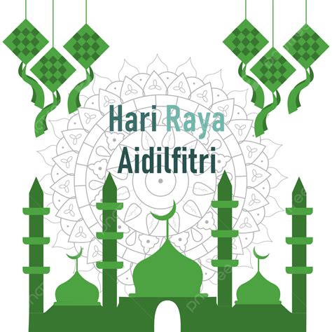 Hari Raya Aidilfitri Impresionante Diseño Creativo Png Hari Raya