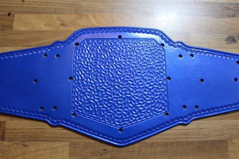 Metallic Blue Heavyweightuniversal Championship Replica Belt Releather