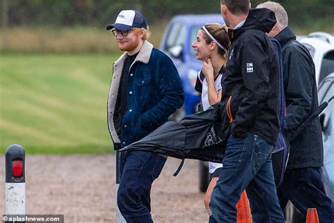 Ed Sheeran Supports Wife Cherry Seaborn From Sidelines At Hockey Match Daily Mail Online