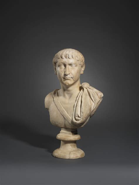 A Roman Marble Portrait Bust Of The Emperor Trajan