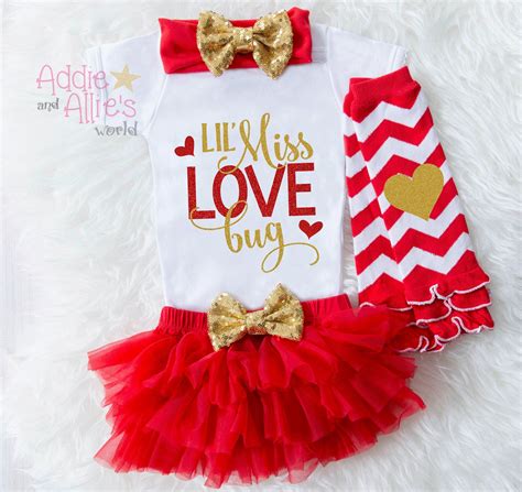 My First Valentine's Day Baby Girl Clothes Personalized ...