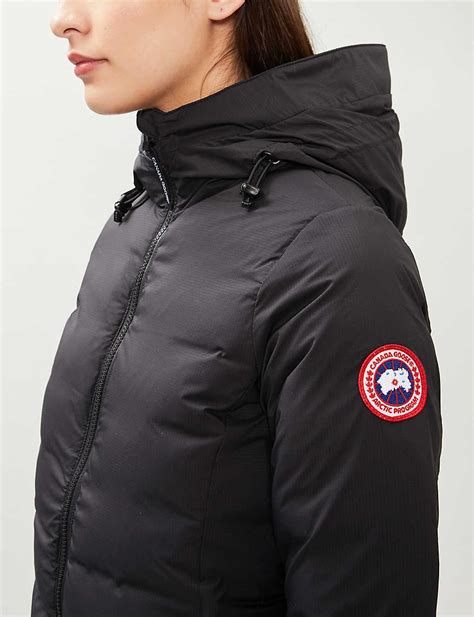 Canada Goose Goose Ladies Black Camp Quilted Shell Down Hooded Jacket Lyst