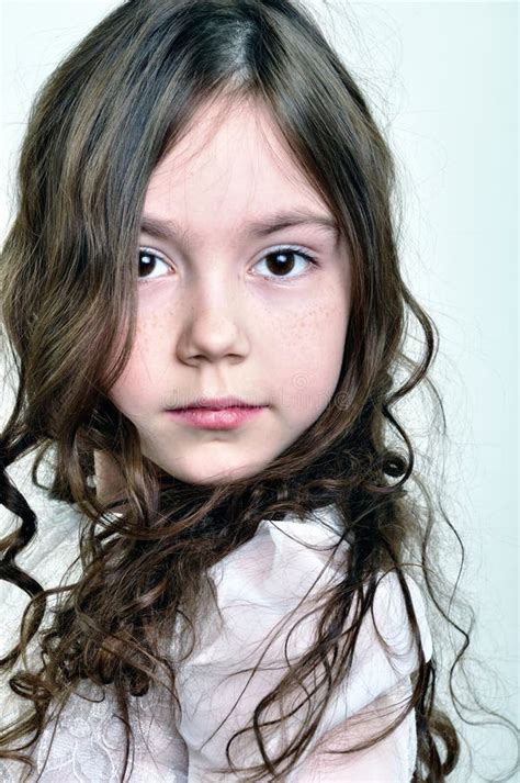 Pretty 8 Year Old Girl In White Dress Stock Image Image Of Elementary