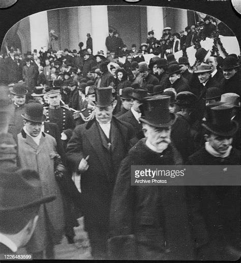 Us President William Howard Taft Leaves The Capitol After His News