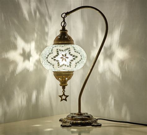 Lamp Shades Turkish Moroccan Mosaic Swan Neck Table Desk Bedside Night