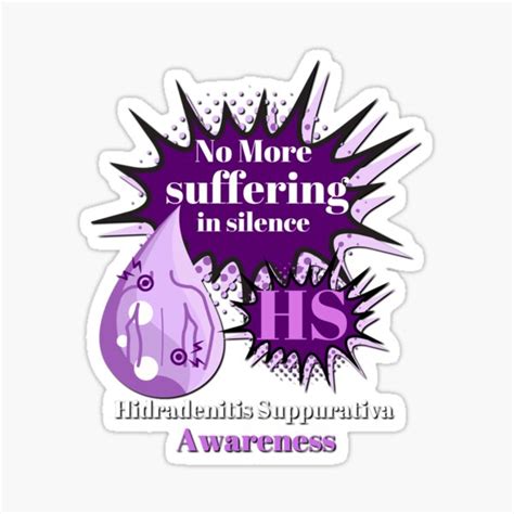 Hidradenitis Suppurativa Awareness Sticker By Junk4are Redbubble