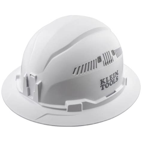 hard hat vented full brim style white 60401 klein tools