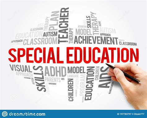 Special Education Word Cloud Collage Stock Image Image Of Concept