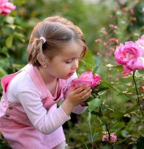 Pink Garden Beautiful Children Childrens Photography