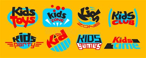 Set Of Vector Icons On A Children Theme For Playgrounds Play Areas And