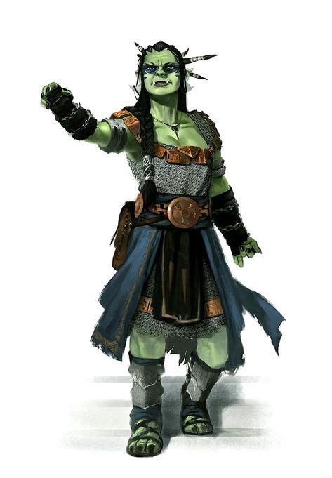 Female Orc Or Half Orc Oracle Or Shaman Pathfinder Pfrpg Dnd Dandd D20