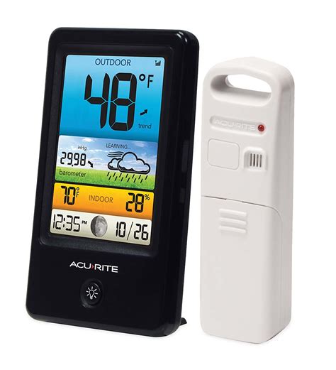 Acurite Compact Color Basic Weather Station With Remote Sensor Wind