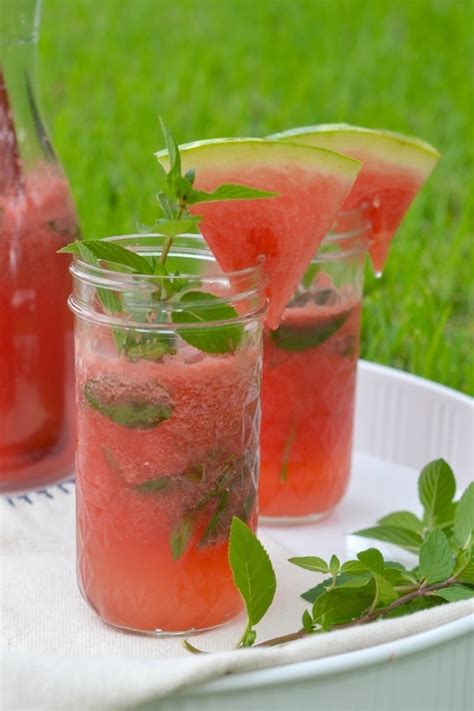 Non Alcoholic And Alcoholic Watermelon Drink Recipes For Summer