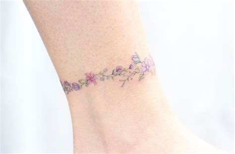 Women Tattoo Floral Anklet By Mini Lau Your