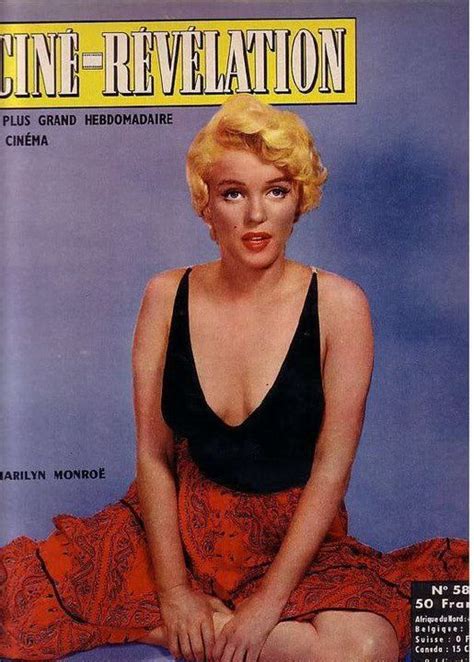Cine Revelation Magazine From France Front Cover Photo Of Marilyn Monroe By Phillipe Halsman