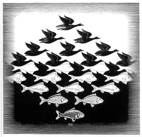 Lucht En Water L Mc Escher 1938 Kunstdwalingen