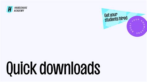 Quick Downloads