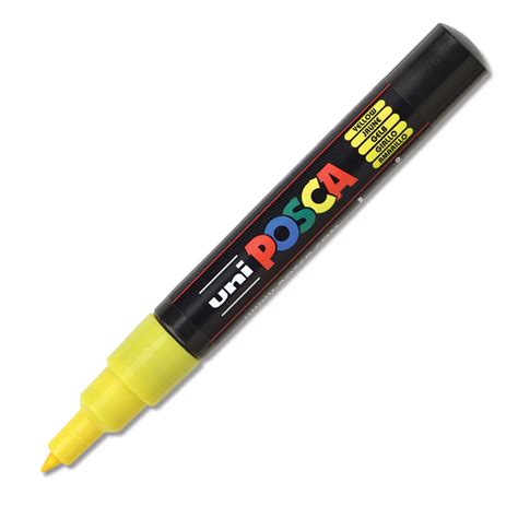 Uni Posca Paint Marker Yellow X Fine Bullet Tip 07 Mm Walmart