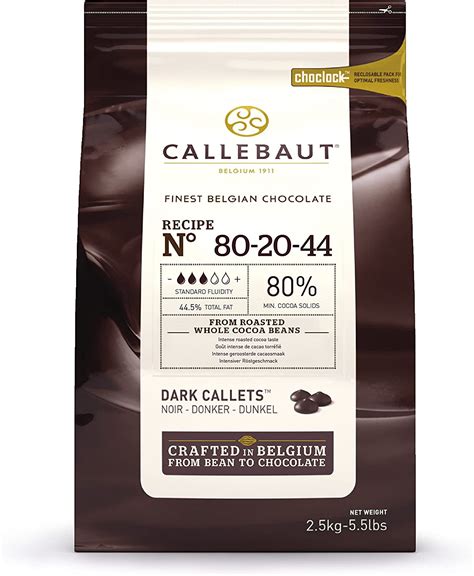 Callebaut Dark Chocolate Chips Callets 80 Uk Grocery