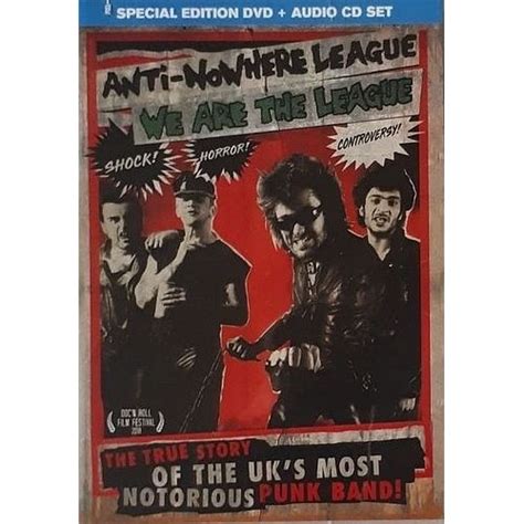 Anti Nowhere League We Are The League Dvd Cd Neuf Sous Blister Melodisque