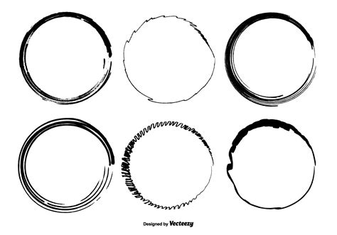 Hand Drawn Circle Vector Shapes 106945 Vector Art At Vecteezy