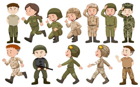 Army Soldier Stock Illustrations Royalty Free Vector Graphics Clip