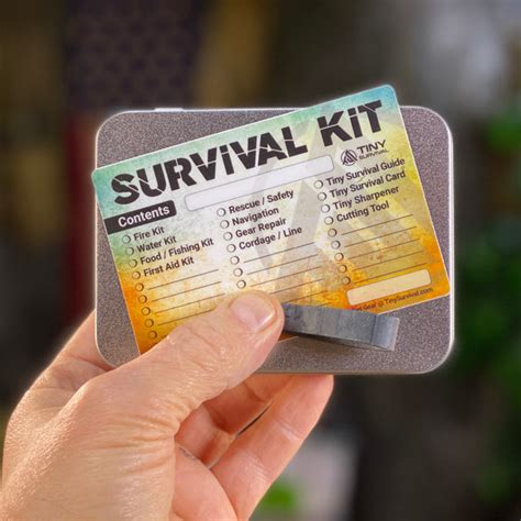 Tiny Survival Tin Kit Rectangle Large 133 Ci Ultimate