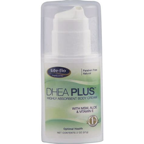 life flo dhea plus cream unscented 15 mg of natural dhea per press of the pump includes