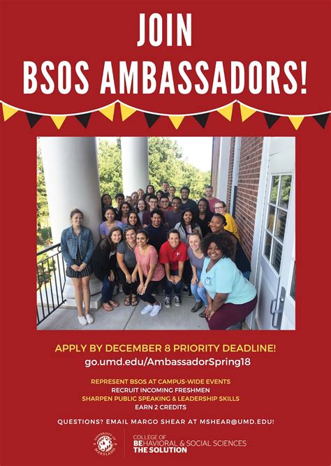 Bsos Undergraduate Blog Apply To Serve As A Bsos Ambassador In Spring