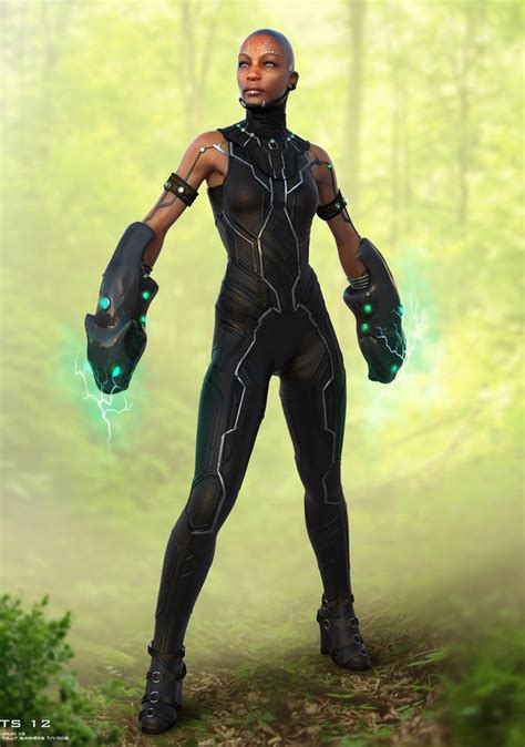 Black Panther Early Shuri Design Concept Art Version 1 Rmarvelstudios
