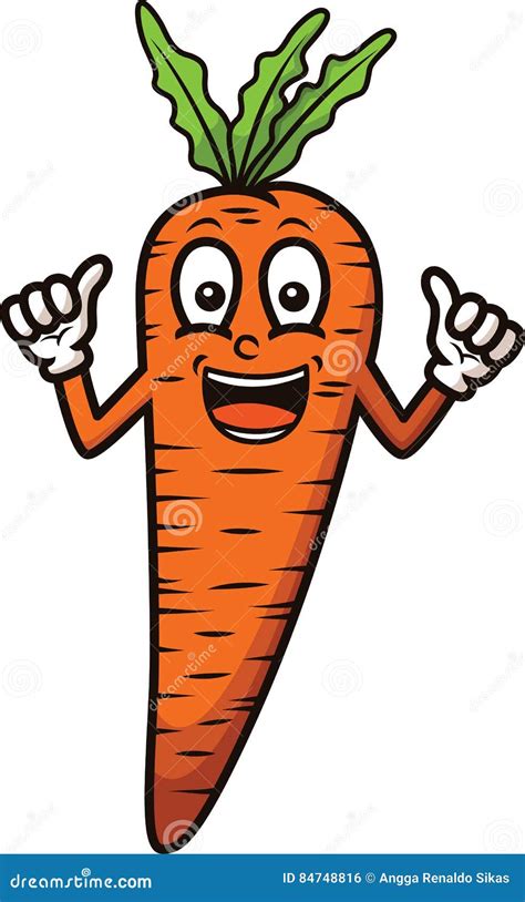 Carrot Cartoon Character Stock Vector Illustration Of Cartoon 84748816