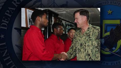 Vice Chief Of Naval Operations Visits 5th Fleet Youtube
