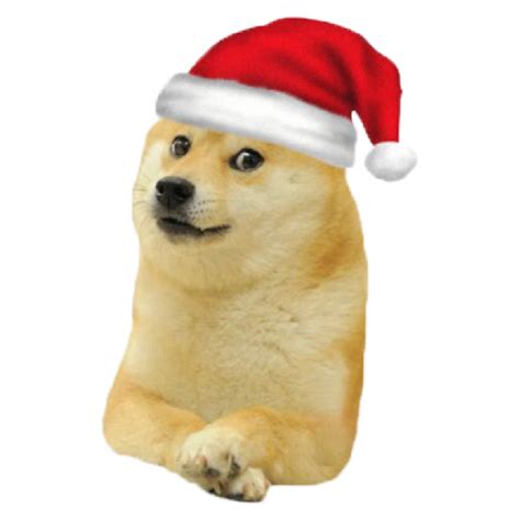 Santa Dog Meme Stickernitn
