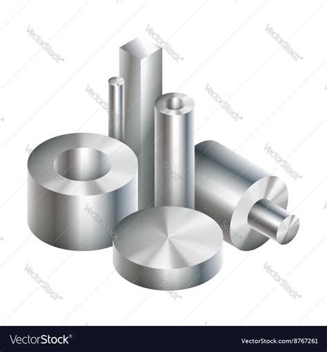 Group Metal Steel Objects Forging Royalty Free Vector Image