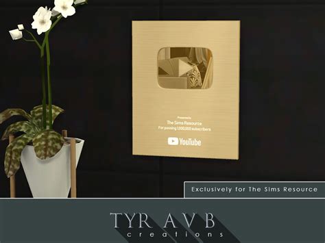 Tyravbs Youtube Gold Play Button Award