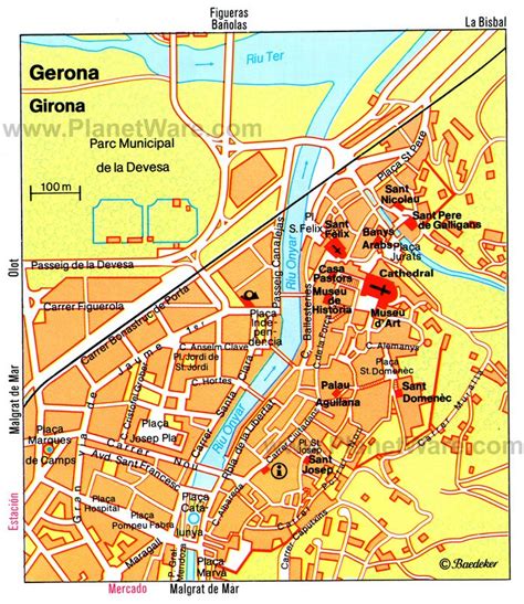 Map Girona Spain