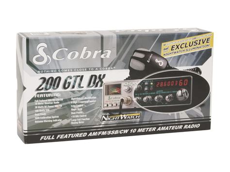 Cobra 200 Gtl Dx Full Featured Amfmssbcw 10 Meter Amateur Radio With Nigtwatch Illumination