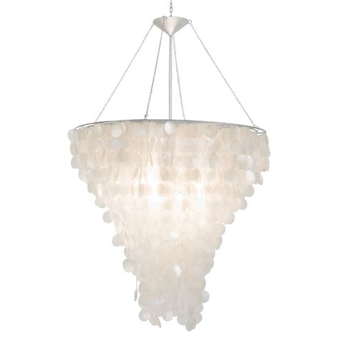 The capiz is basically a translucent shell that is mostly found in indonesia and in philippines, especially in the province of capiz. Worlds Away Large Round Capiz Shell Chandelier