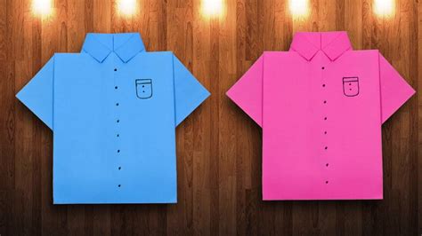 How to make your own origami shirt and tie? Paper Shirt Making - DIY Origami How To Make a Shirt With ...