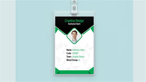 Make a great first impression by creating a unique business card design in canva. Company ID Card Design (Green Color) - Tutorial Photoshop CC | Grapocean