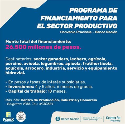 Programa De Financiamiento Para El Sector Productivo Fm Spacio