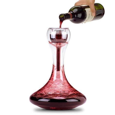 Stainless Steel Twister Wine Aerator And Glass Decanter Red Taste Enhancer Carafe Ebay