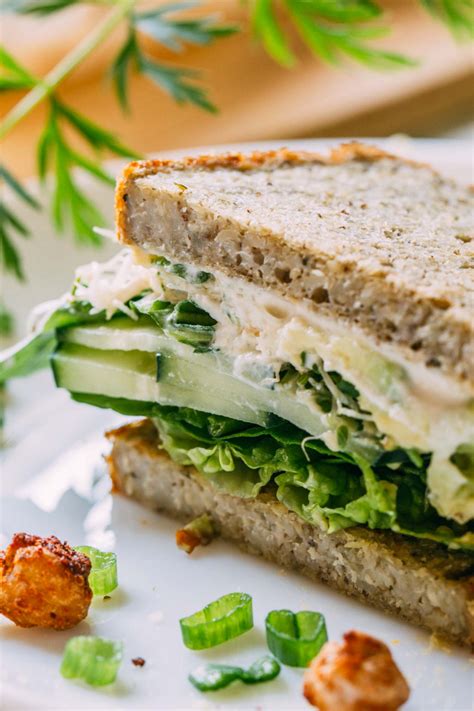 Green Veggie Sandwich With Cucumber Sprouts And Avocado Recipe Veeg