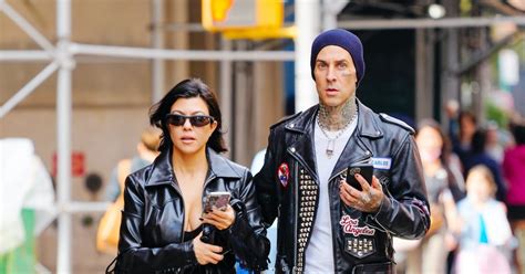 Kourtney Kardashian Posted Topless Photos From Her Engagement To Travis Barker