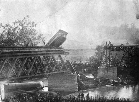 In 1884 The Railroad Bridge Over The Little Miami River