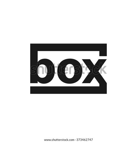 Box Logotype Logo Vector Stock Vector Royalty Free 373462747